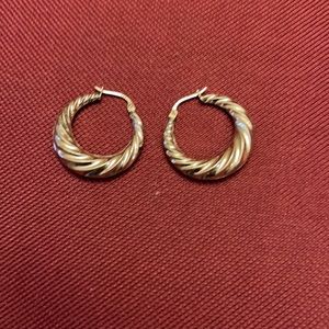 Sterling silver hoops